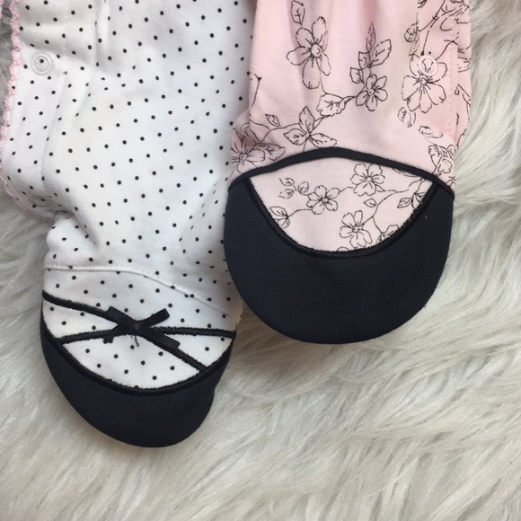 NEW Little Me Baby Girls' Ballet 2 Pack Sleeper - Picture 4 of 7